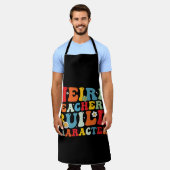 風変わり先生ビルドキャラクターGroovy先生 エプロン (着用した状態)