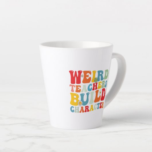 風変わり先生ビルドキャラクターGroovy先生 カフェラテマグ (右アングル)