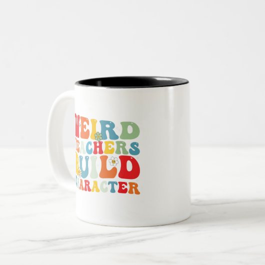 風変わり先生ビルドキャラクターGroovy先生 ツートーンマグカップ (正面左)