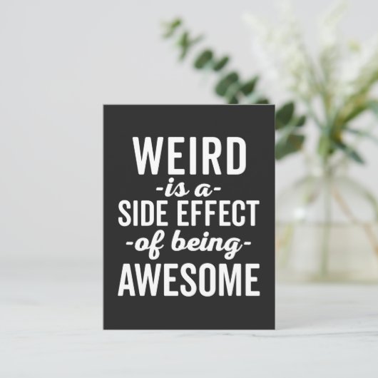 風変わり引用文中素晴らしおもしろい ポストカード (スタンド正面)