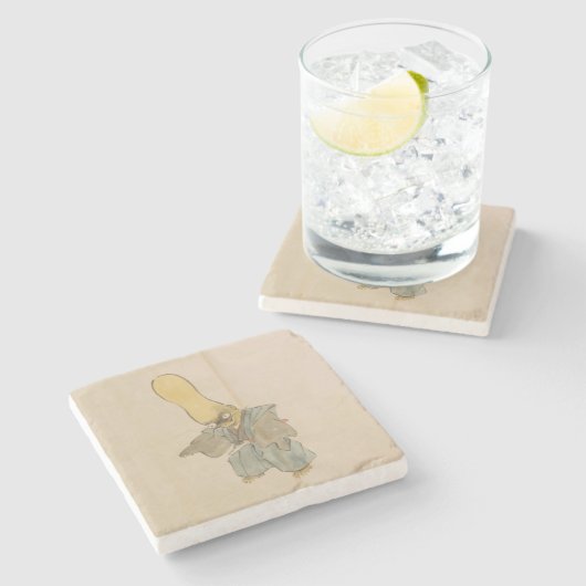 風変わり日本のヴィンテージ ストーンコースター (横)