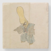 風変わり日本のヴィンテージ ストーンコースター (正面)