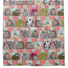 風変わり珊瑚 シャワーカーテン