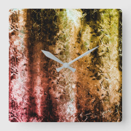 風変わり繊維質及び汚れ スクエア壁時計