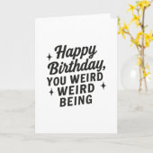 風変わり誕生日 カード (黄色い花)