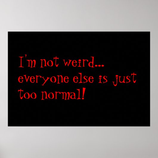 風変わり ポスター (正面)