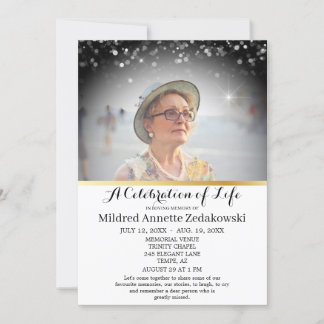 風情あるエレガント人生お祝い 招待状