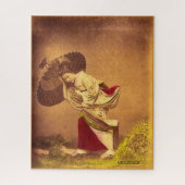 風日本の中のヴィンテージ ジグソーパズル (縦)