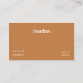 風日本の中のヴィンテージ 名刺 (裏面)