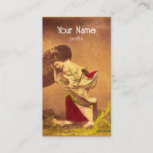 風日本の中のヴィンテージ 名刺 (正面)