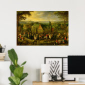 風景が描かれた国結婚の生活 ポスター (ホームオフィス)