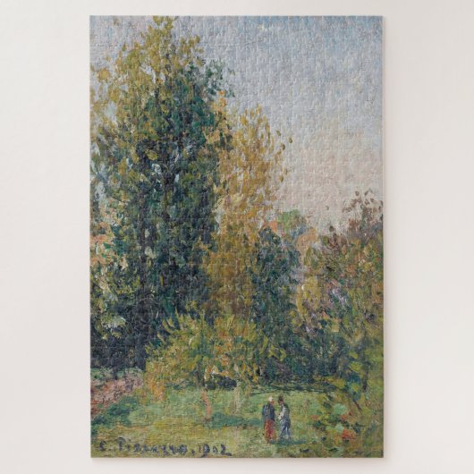 風景と二つの姿,エラグニー,秋(1902) ジグソーパズル (縦)