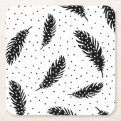 風景と芸術的な紙の創造。 昇華させて スクエアペーパーコースター (正面)