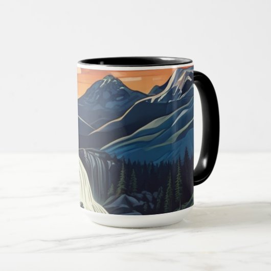 風景のイラスト マグカップ (正面右)
