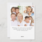 風景のリースクリスマスホリデーグリーティング写真 シーズンカード (裏面)