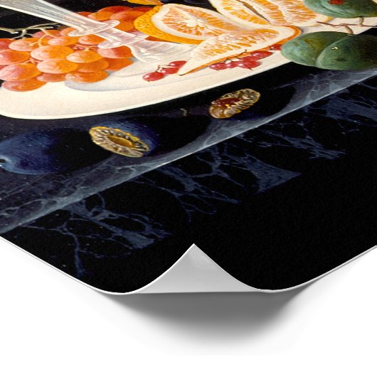 風景の中でフルーツが今も残る ポスター (角)