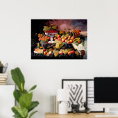 風景の中でフルーツが今も残る ポスター (ホームオフィス)