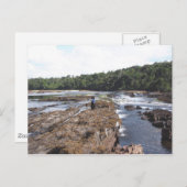 風景の中で二人の先住民の少女 ポストカード (正面/裏面)