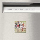 風景の中で二頭の騎兵 マグネット (インサイチュ (食洗機))