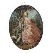 風景の中で愛する人(ロマンチックなカップル) ダーツボード (正面右)