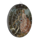 風景の中で愛する人(ロマンチックなカップル) ダーツボード (正面左)