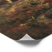 風景の中のアドルフ・シュレイエ・アラブ騎士 ポスター (角)