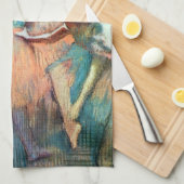 . .風景の中のダンサーby Edgar Degas キッチンタオル (四つ折り)