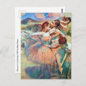 . .風景の中のダンサーby Edgar Degas ポストカード (正面/裏面)