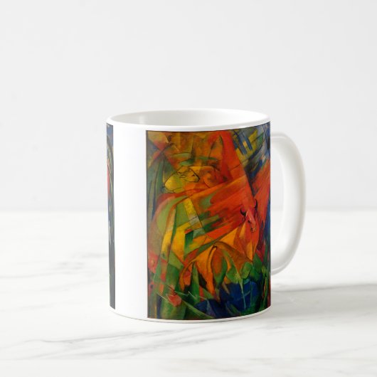 風景の中の動物Franz Marc コーヒーマグカップ (正面右)