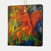 風景の中の動物Franz Marc セラミックオーナメント (左)