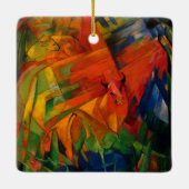 風景の中の動物Franz Marc セラミックオーナメント (裏面)
