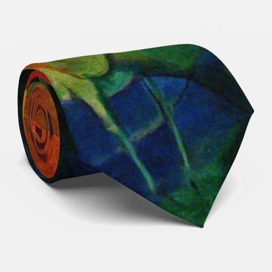 風景の中の動物Franz Marc ネクタイ (ロール)