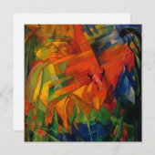 風景の中の動物Franz Marc 招待状 (正面/裏面)