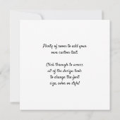 風景の中の動物Franz Marc 招待状 (裏面)