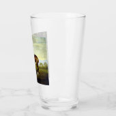 風景の中の栗の競走馬（ジョージ・スタブズ） タンブラーグラス (左)