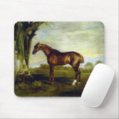 風景の中の栗の競走馬（ジョージ・スタブズ） マウスパッド (マウス)