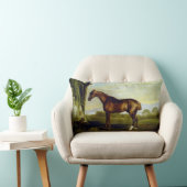 風景の中の栗の競走馬（ジョージ・スタブズ） ランバークッション (椅子)