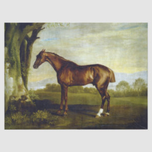 風景の中の栗の競走馬（ジョージ・スタブズ） 薄葉紙
