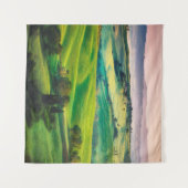 風景の中の豪華な緑と光のパー タペストリー (正面(横))