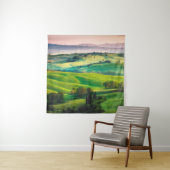 風景の中の豪華な緑と光のパー タペストリー (インサイチュ)