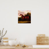 風景の中の馬 ポスター (キッチン)