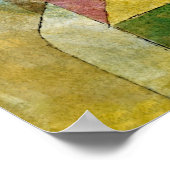 風景の中の黒い柱(Paul Klee) ポスター (角)