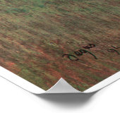 風景の競走馬， 1894, Edgar Degas ポスター (角)