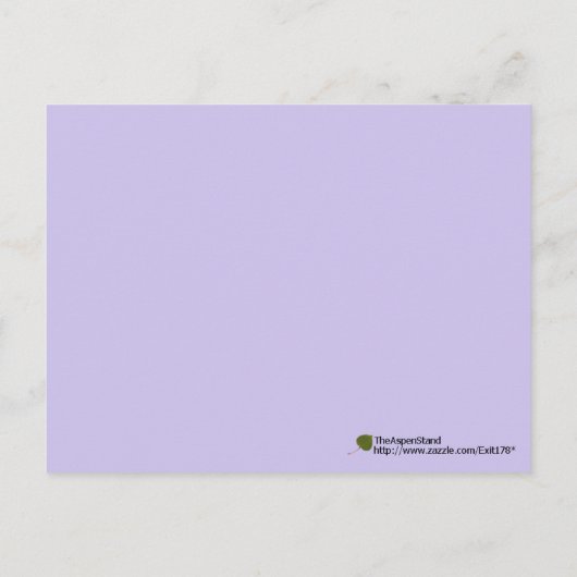 風景の美しいプレーリーの青い亜麻の花が恋しい ポストカード (裏面)