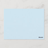 風景の美しい冬のポストカード ポストカード (裏面)