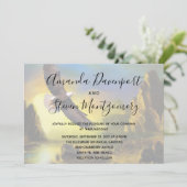 風景の美しい、素朴な、ハゲワシの愛国的なウェディング 招待状 (スタンド正面)