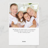 風景の花輪　ホーリー　ベリー　松　写真　グリーティング シーズンカード (裏面)