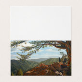 風景の見晴らしの良い山の田園風景の展望 B 名刺 (外部フラット)
