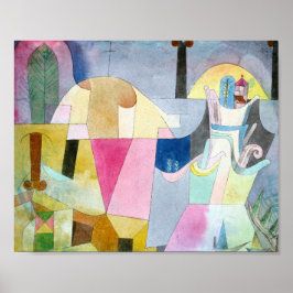 風景の黒い列： Paul Klee 1919 ポスター