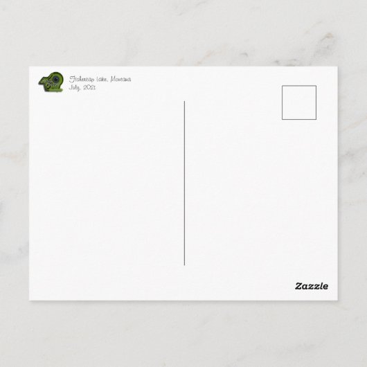 風景はがき – Fishercap Lake, MT ポストカード (裏面)